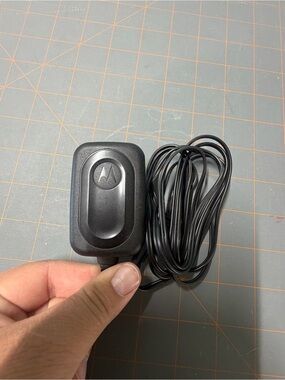 Motorola Black AC Power Adapter with Long Black Cord